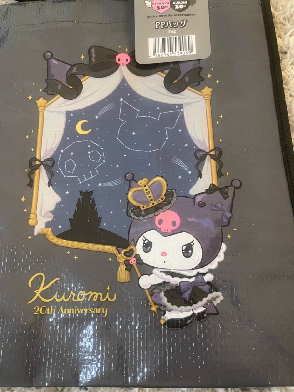Sanrio Kuromi 20th Anniversary Gothic Tote Bag Kawaii Collector - Picture 2 of 7